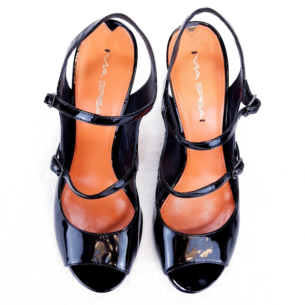 VIA SPIGA ROSEANNE PEEP TOE PUMPS - Picture 10 of 16